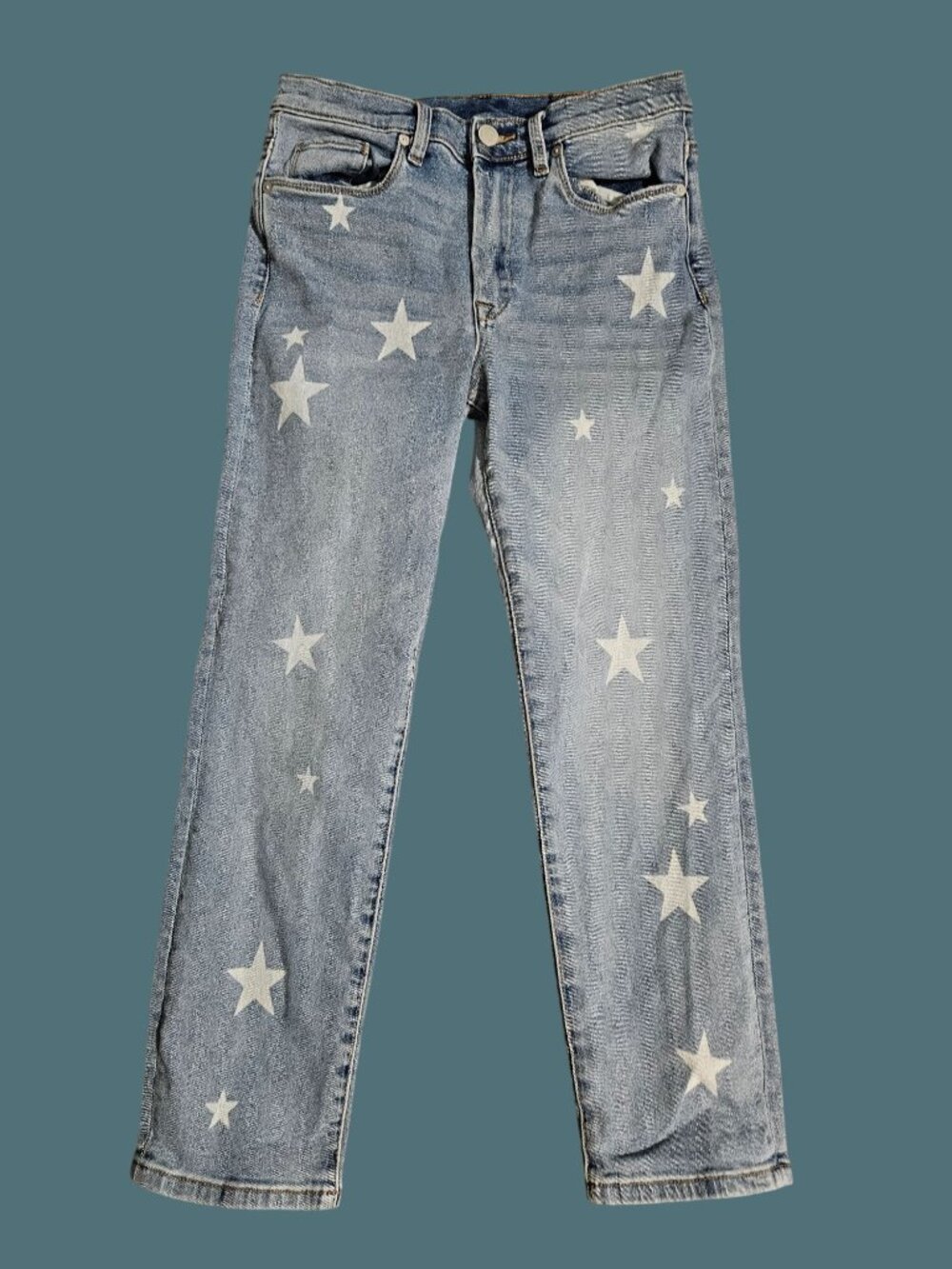 BLANKNYC Madison Crop High Rise Star Print Stretch Women Jeans Size 27